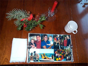 Create a collage of family photos.